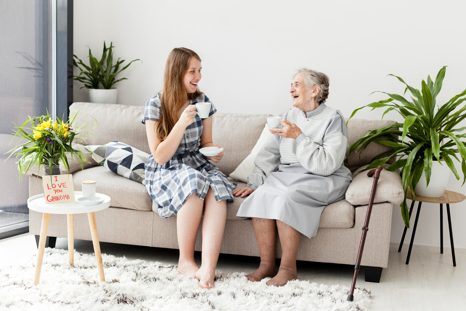 senior at home