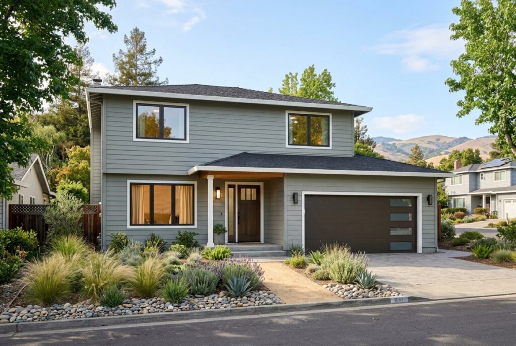 Refreshed two-story tract home in Milpitas