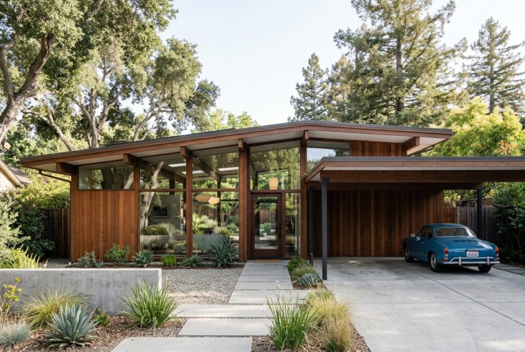 Mid-century modern Eichler-style home in Sunnyvale